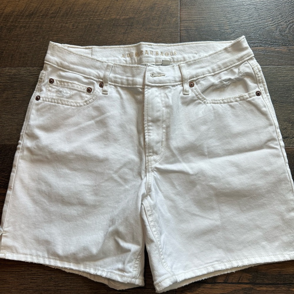 White Denim Women Shorts